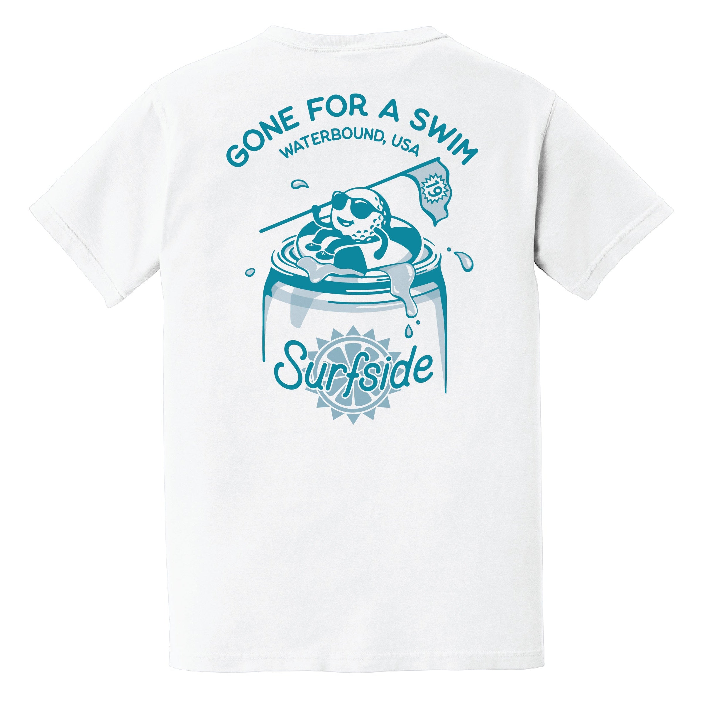 Alternative view of Surfside 19th Hole Golf Pocket T-Shirt