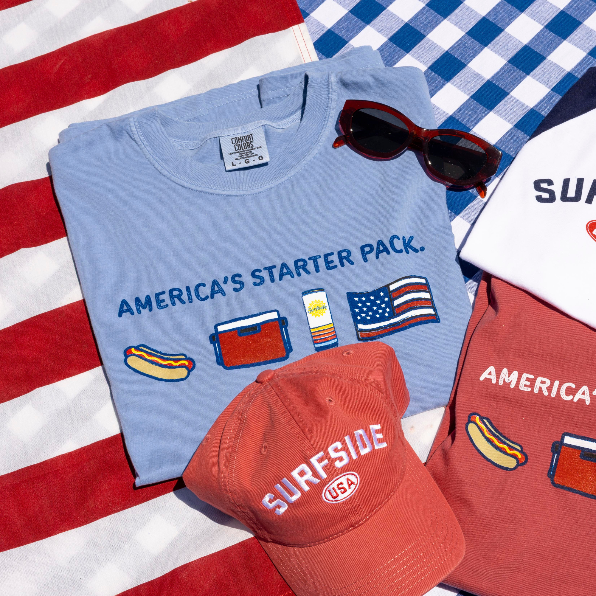Blue Surfside America's Starter Pack T-Shirt