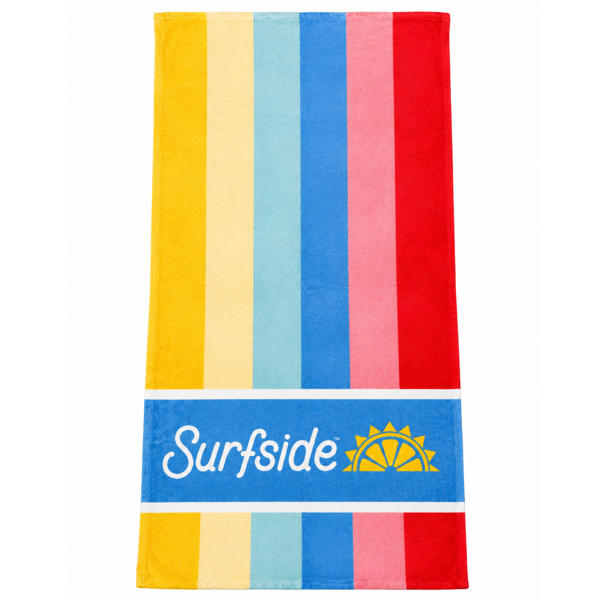 Alternative view of Surfside Strawberry Lemonade Beach Towel