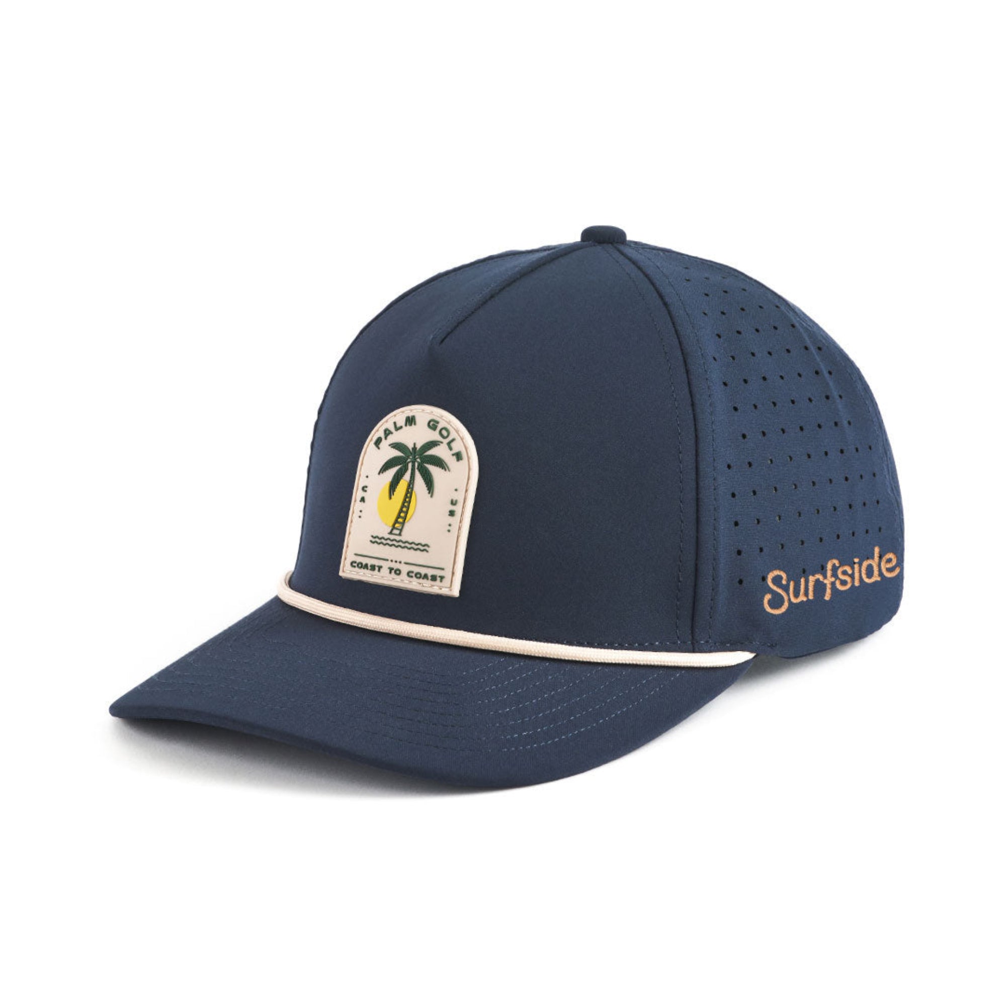 Surfside X Palm Golf Co. Coast to Coast Snapback - Mango Half & Half Colorway