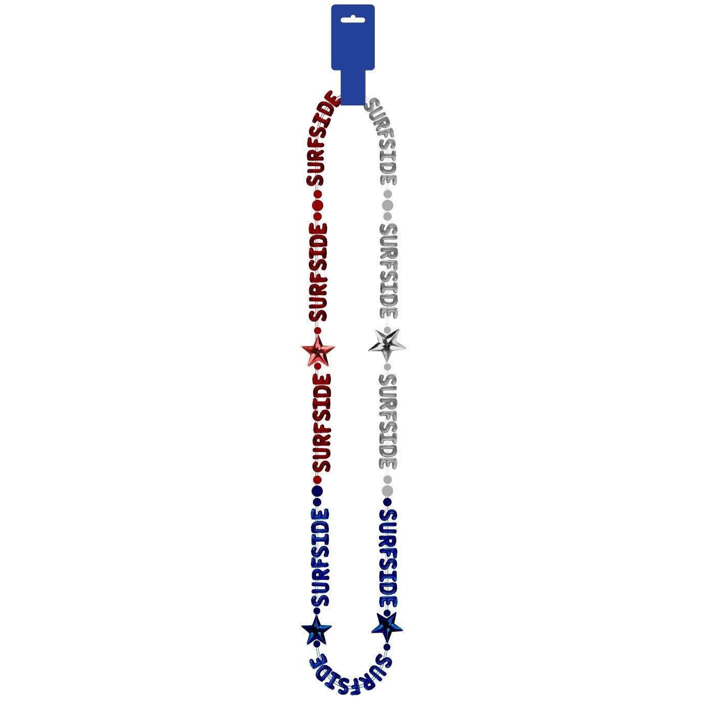 Alternative view of Surfside Red, White + Blue Necklace