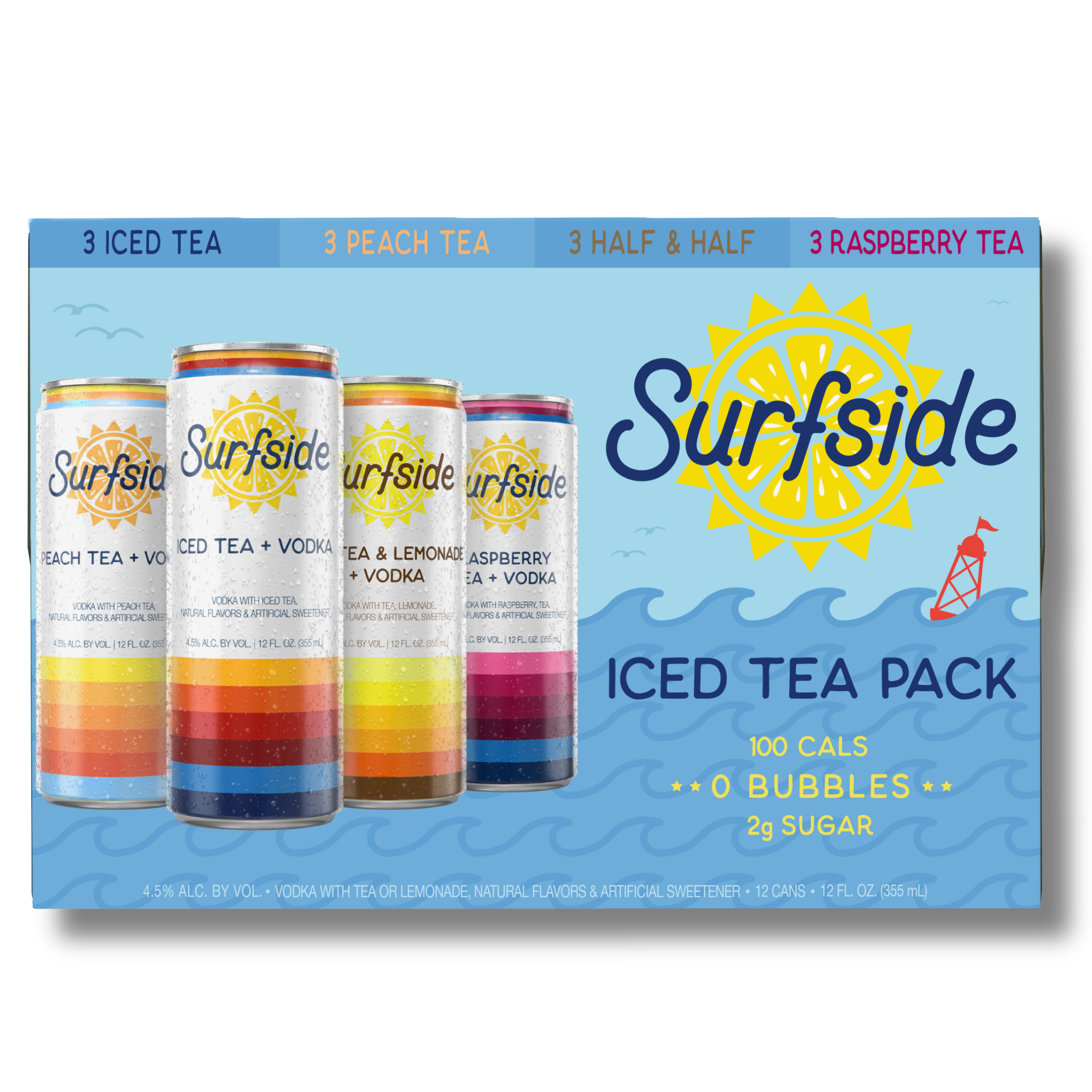 Surfside Iced Tea + Vodka Variety 12 Pack