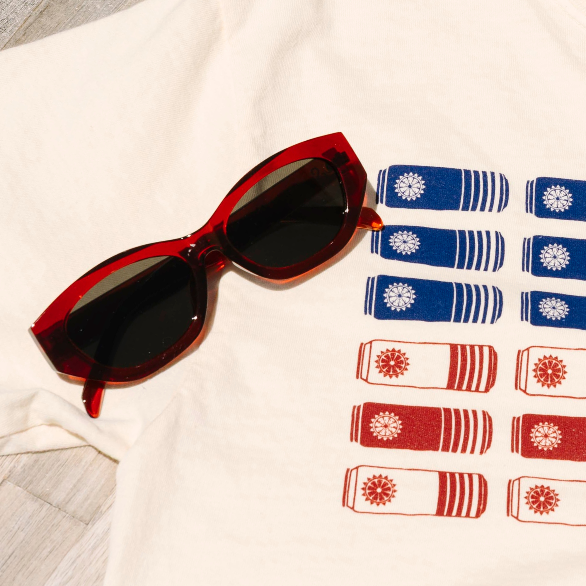 Surfside Red Cat Eye Sunglasses