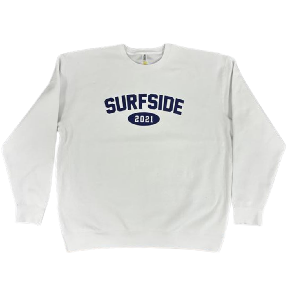 Alternative view of Surfside Applique Crew Neck - White